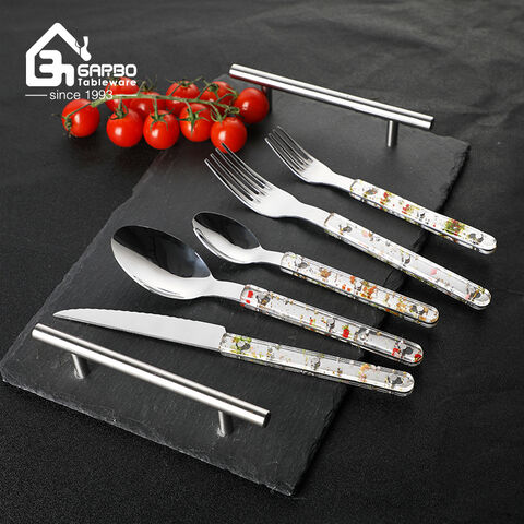 ABS Plastic Handle Cutlery Cheap 410(13/0) Stainless Steel Flatware