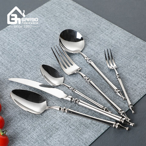 9.5MM Thickness Silver Cutlery Highly Mirror Polish Dinner Spoon