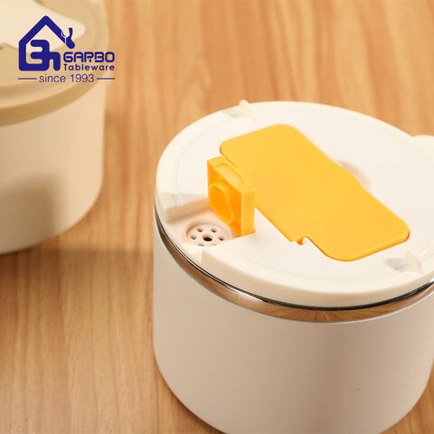 Round shape wholesale lunch box in 18/8 high quality stainless steel