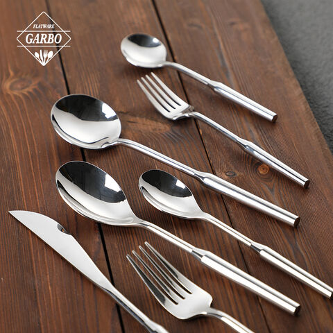 New 304 18/8 Stainless Steel Cutlery Set Stock Fast Shipment Silverware for Hotel Use