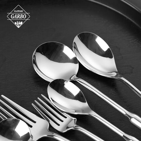 New 304 18/8 Stainless Steel Cutlery Set Stock Fast Shipment Silverware for Hotel Use
