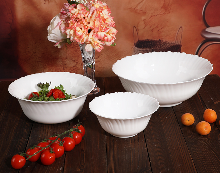6-inch European style flower pattern glass bowl for wholesale