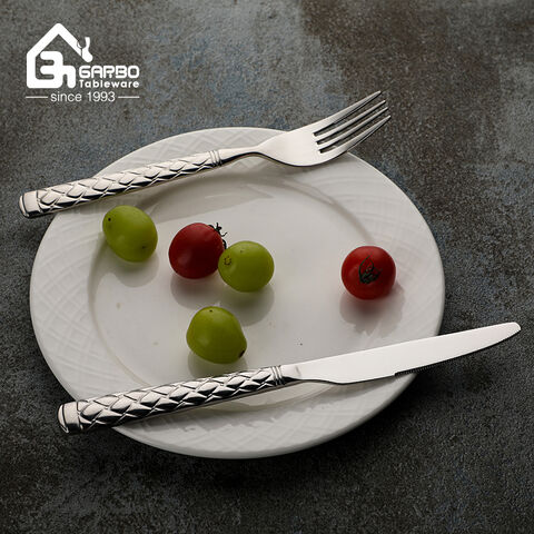 New Arrival Food Grade Stainless Steel Dinner Knife and Fork Set Silver Cutlery