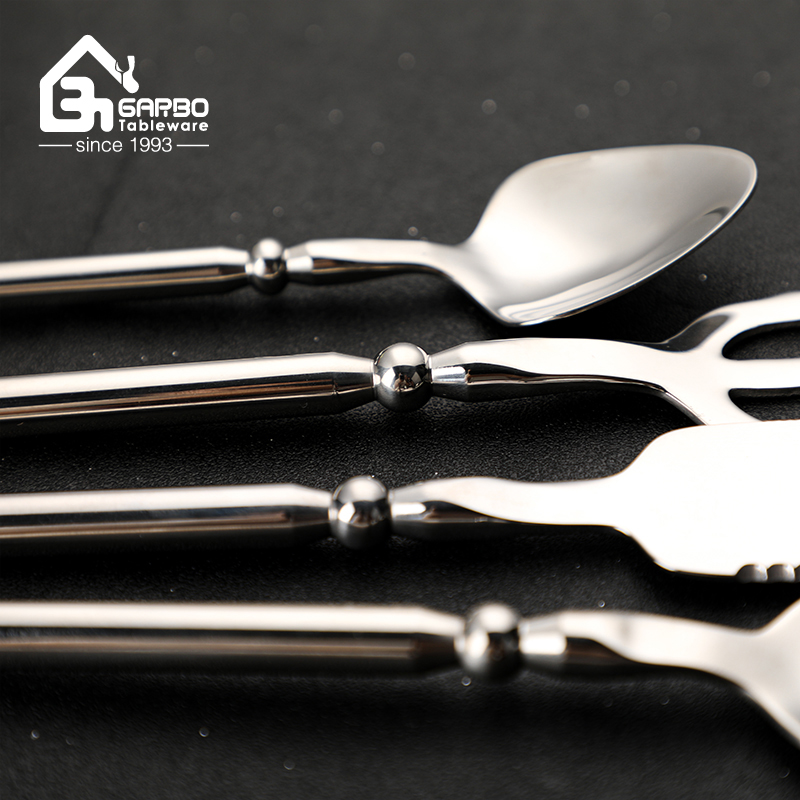 Silver Cutlery Dishwasher Safe Knife Fork Spoon Eating Utensils Set for Retail and Wholesale