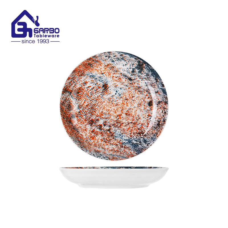 Underglaze Printed Stoneware Plates with Customized Package and Pattern