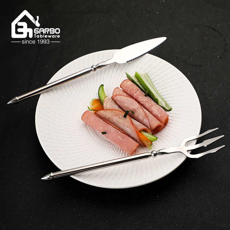 304 18/8 Stainless Steel Silverware Mirror Polish Dinner Knife and Fork Set