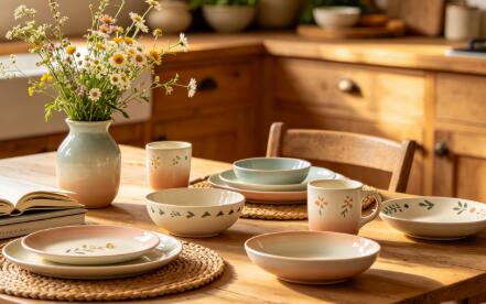 Stylish Ceramic Tableware Sets for Modern Home Kitchen Decoration