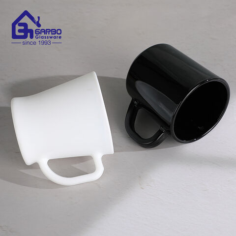 Bestselling White Opal Glass Mug 80ml 190ml