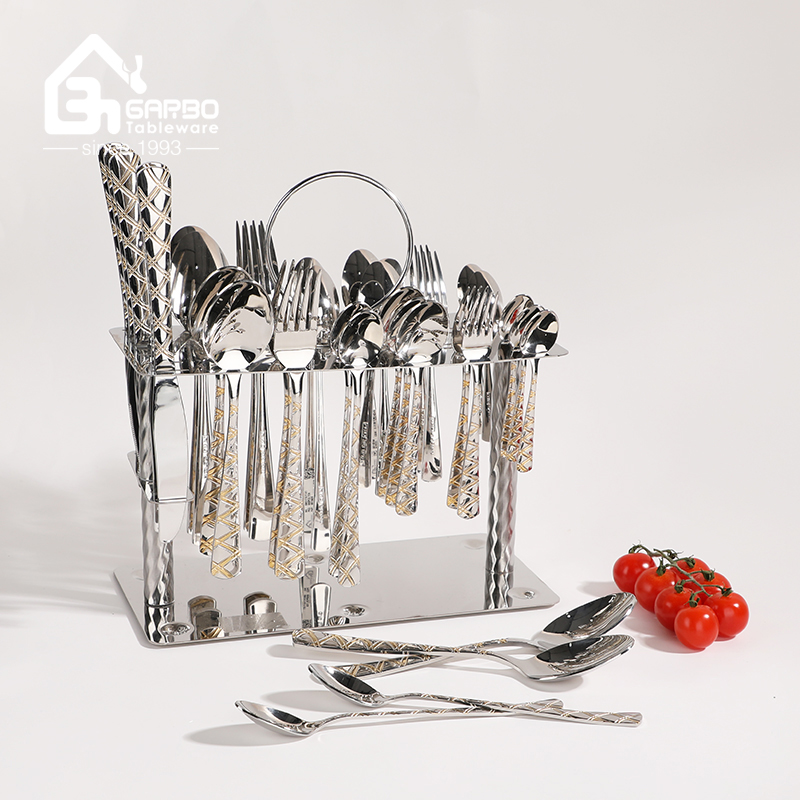 Daily Use Premium Silverware Stainless Steel Flatware Set Service for 6 