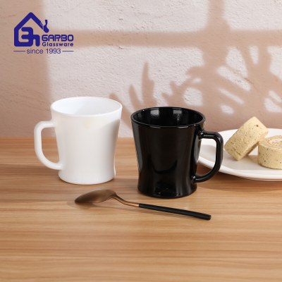 Multi-size coffee and tea cups opal glass