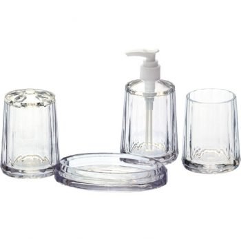 Acrylic bathroom set plastic hotel balfour bathroom accessories