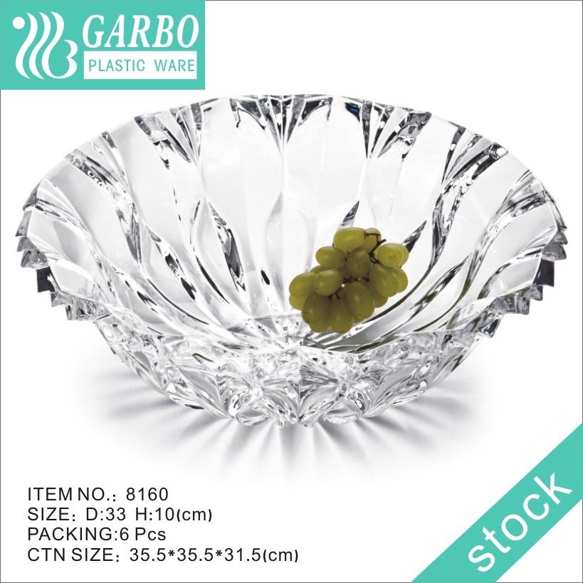 Unbreakable Large Polycarbonate Fruit Cake Plate 3er-Set