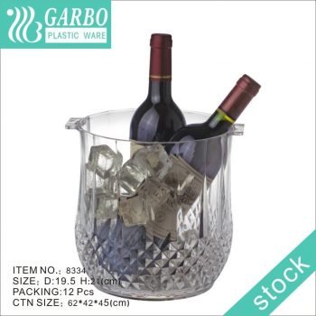 105OZ Big Size Bar Geschirr Clear Plastic Ice Bucket