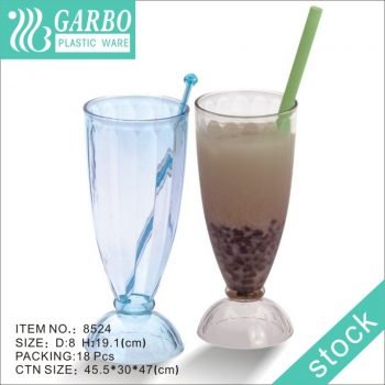 Wholesale Restaurant Round Sundae Cup Clear Plastic Dessert Cup Reusable Ice Cream Cup