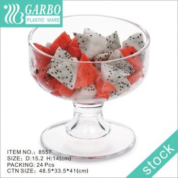 Wholesale large capacity 1000ml ice cream plastic cup with high white quality