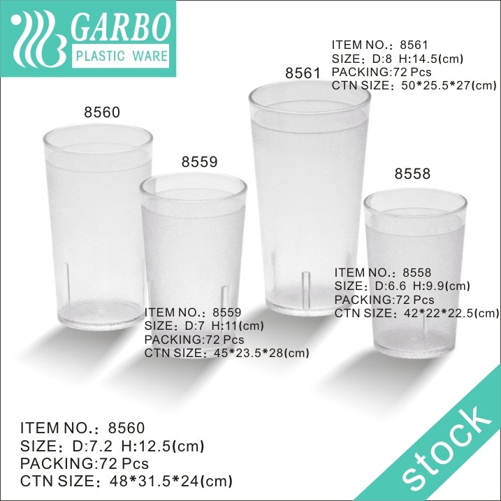 cheap 12oz water tumbler plastic cup for Party Restaurant Home Office