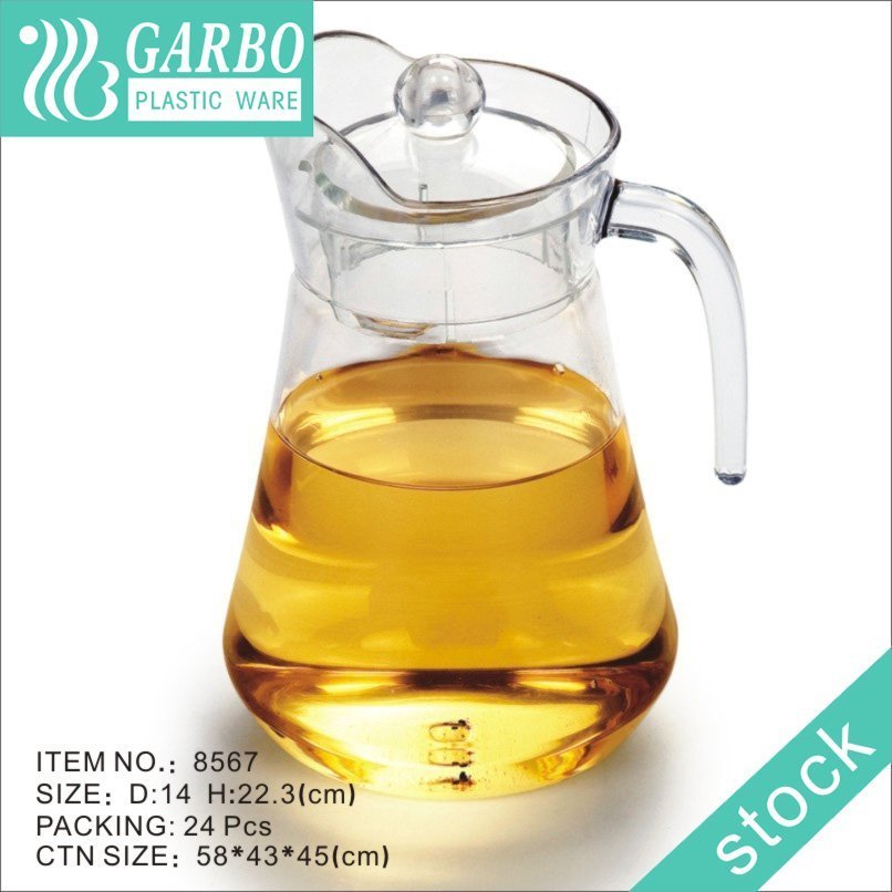1300ml New Arrival BPA Free  Portable Carafe With Full Airtight Lid Plastic Water Jug