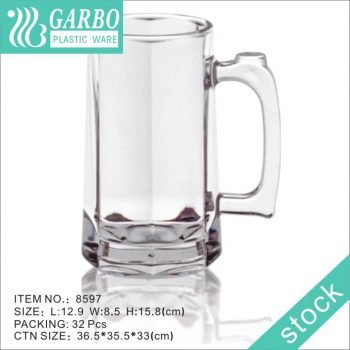 Canecas de plástico de 510ml para caneca de cerveja para bar, hotel e restaurante