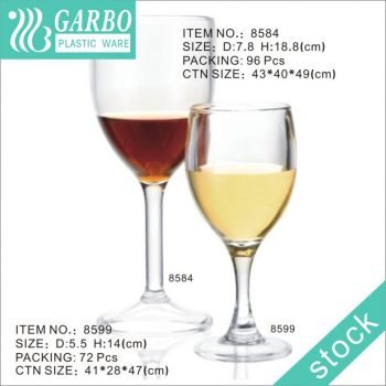 Небольшие пластиковые бокалы для питья вина на 5 унций с высоким качеством, не содержащим бисфенола А