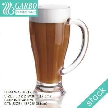 Garbo 430ml Easy-carry Mugs Plastic Beer Mug with Light Weight