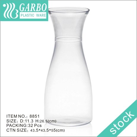 Decanter de vinho de plástico de luxo 31OZ transparente com alta qualidade