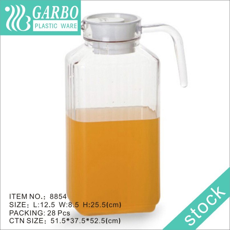 600ml Super quality durable plastic clear juice jug with airtight lid