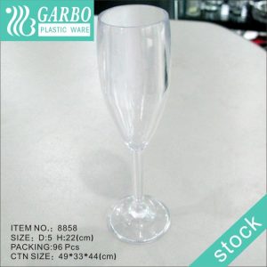 Taças de plástico descartáveis ​​premium para beber champanhe