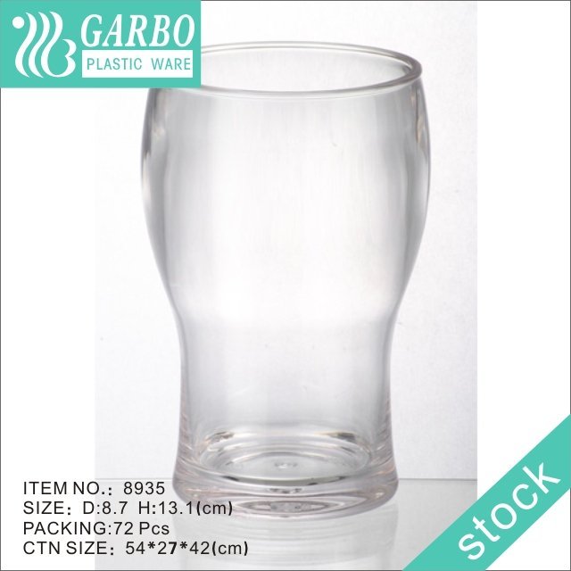 Wholesale BPA free transparent 400ml weizen plastic craft beer cup