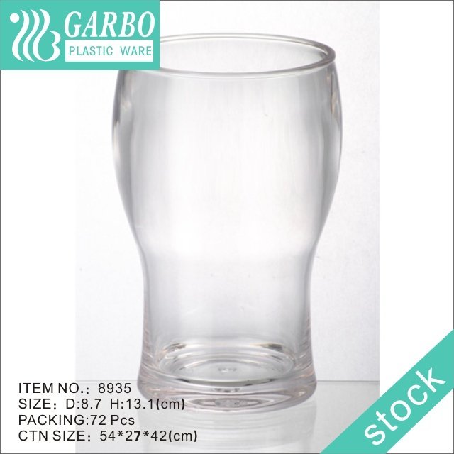 Taza plástica transparente libre al por mayor de la cerveza del arte del weizen 400ml de BPA