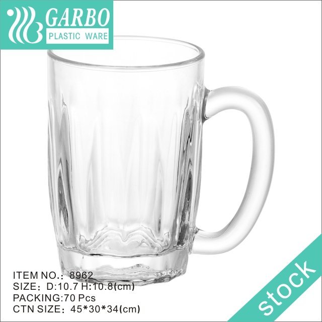 Canecas de cerveja grandes de 650 ml Caneca de plástico com design vertical