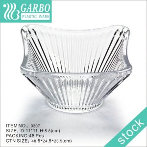 Garbo Plasticware Quadratische Plastikschale für Salat und Obst
