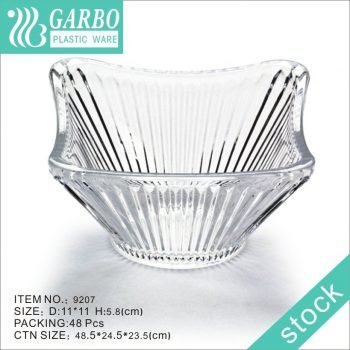 Garbo Plasticware Square-shape Plastic Bowl for Salad and Fruit