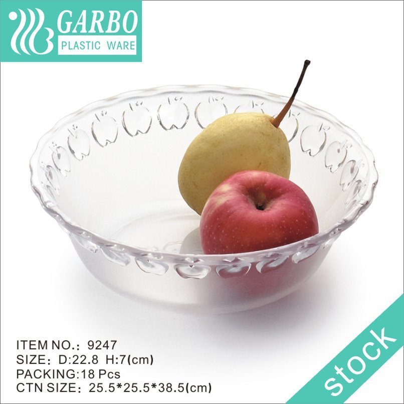 Garbo Plasticware Quadratische Plastikschale für Salat und Obst