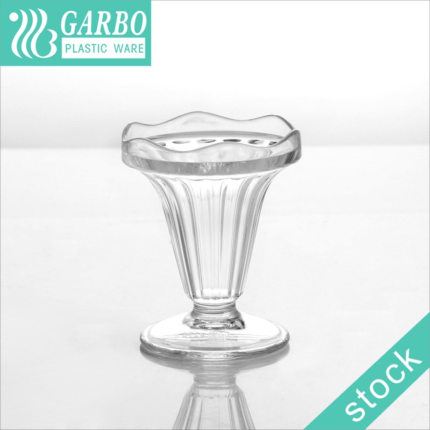 250ml PP disposable plastic dessert cups plastic bowl for party