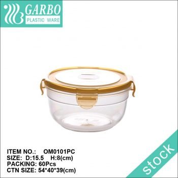 850ml Food grade PC plastic food container with a smart lid