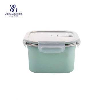 Recipiente de comida de acero inoxidable 1300 de 304 ml con tapa hermética de PP