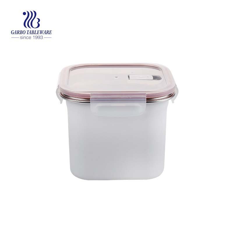 1200ml 304 stainless steel fresh box with airtight PP lid