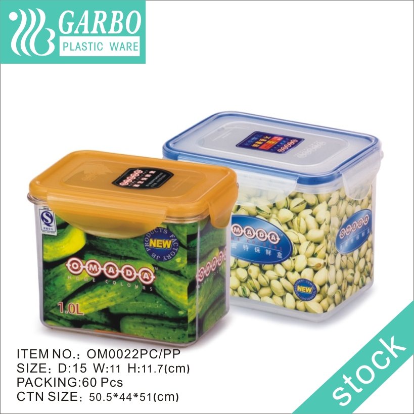 900ml Food Storage Pantry Containers Airght-tight Lunch Box