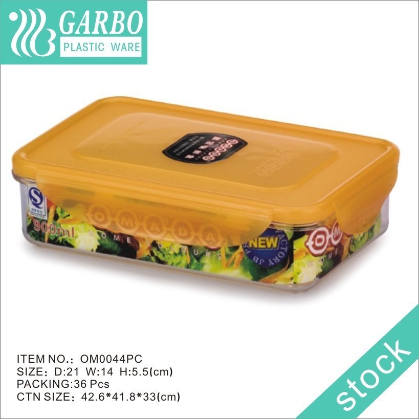 900ml Food Storage Pantry Containers Airght-tight Lunch Box