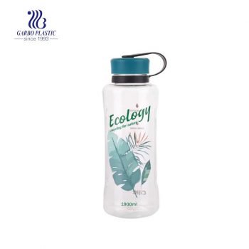 1900 مللي زجاجة بلاستيكية كبيرة للشرب والماء في الهواء الطلق خالية من مادة BPA