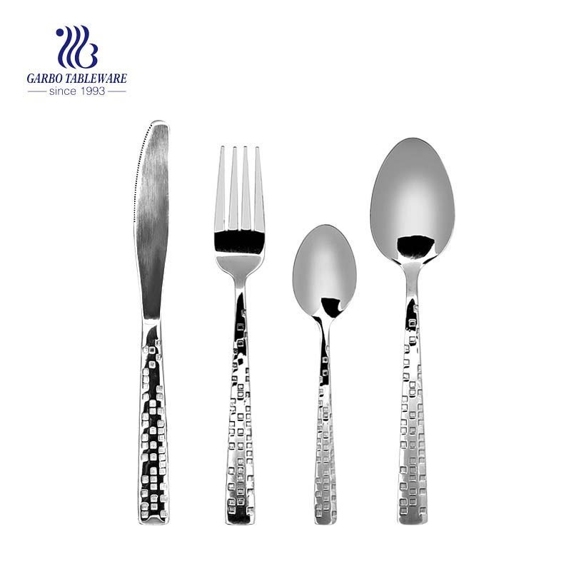 High Quality Flatware Set For 4 Pieces 18/10 Stainless Steel Unique Handle
