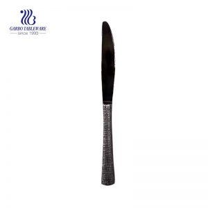 Excellent Quality Stainless Steel Knife Electroplating Cutlery with Metal Hand