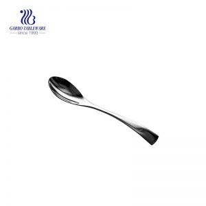 Teaspoon Square-End Handle 201 Cheap Stainless Steel Metal Spoon