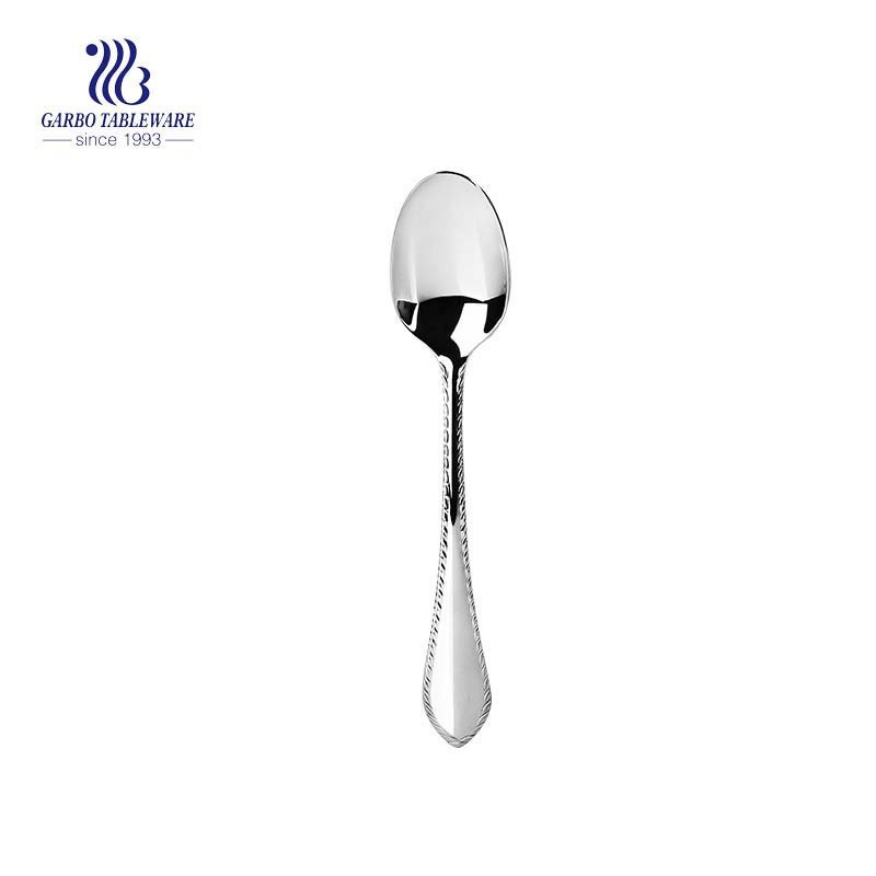 Silver coffee dessert spoon stainless steel portable olive spoon kitchenware