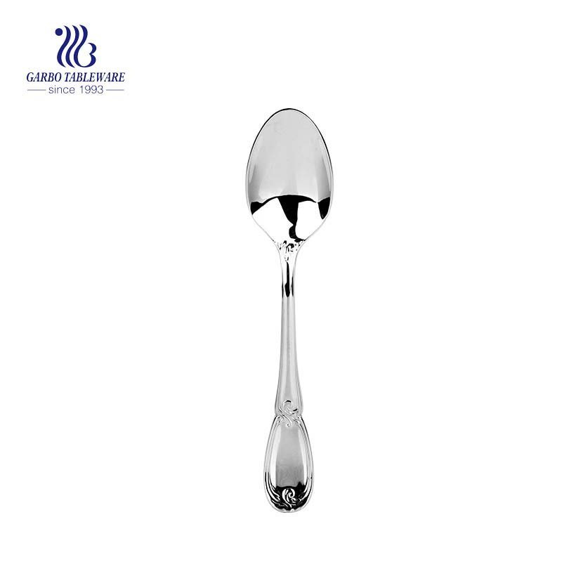 Silver coffee dessert spoon stainless steel portable olive spoon kitchenware