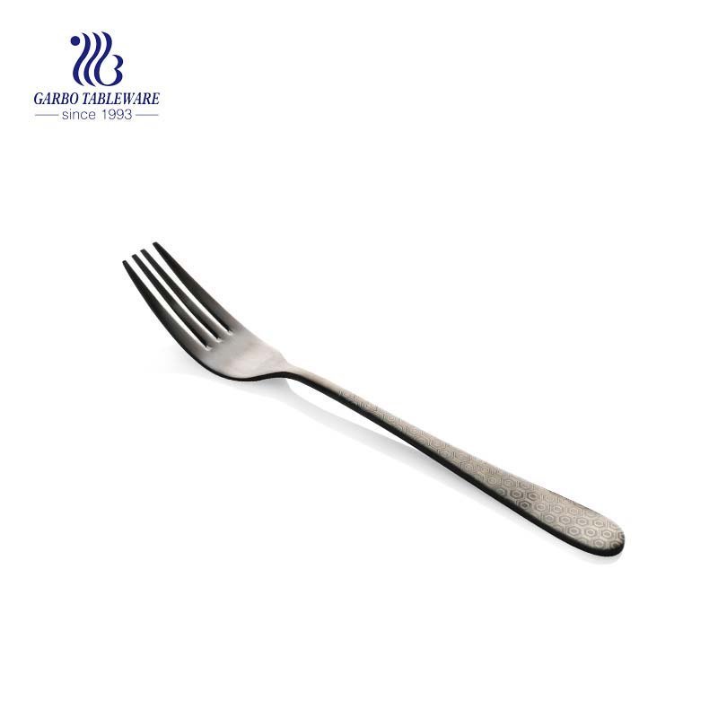 195mm colorful flatware stainless steel fork