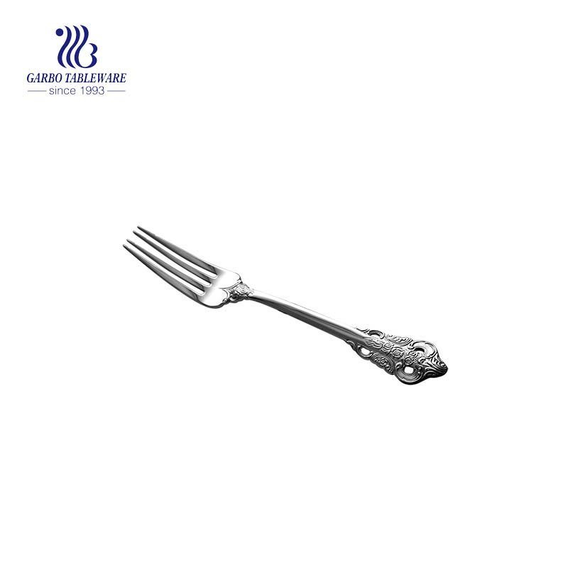 Flatware mirror polished stainless steel salad fork