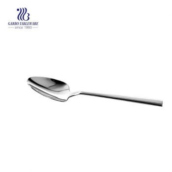 Elegant Ice Cream Spoon Silver Durable Stainless Steel Soup Spoon