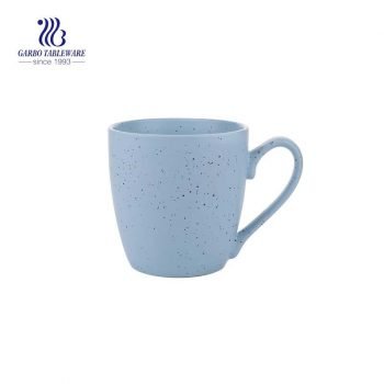 440ml porcelian unique paintable blue colored ceramic ceramic travel mugs with handle