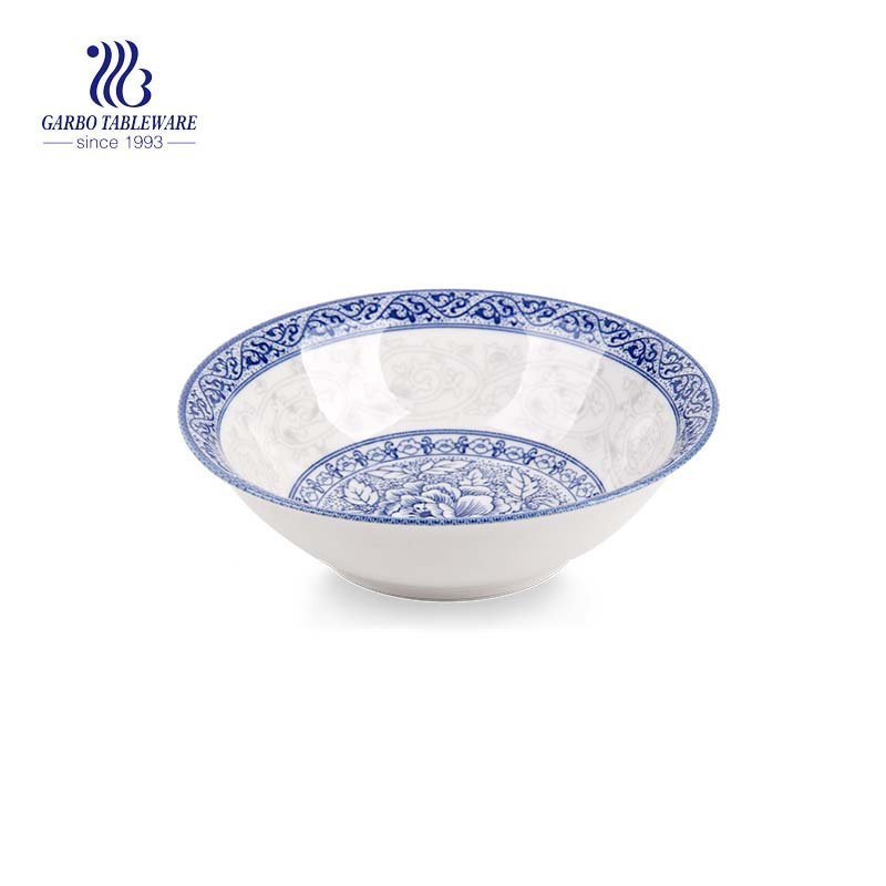 Chinese traditional pattern rice cereal soup noodle ceramic bowl